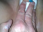 Pov of my girlfriend squirt numerous times as she she vibes her clit