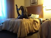 Hotwife wifey hump with black dude in motel room listen to her moaning