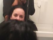 Fucking a horny fuckslut with in her shower