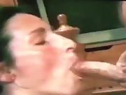 Fuckslut wife enjoys sucking and licking rock hard manmeat